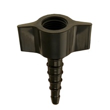 Hose Barb Connection, Black for Medical Air (1 Pack = 10 Units)