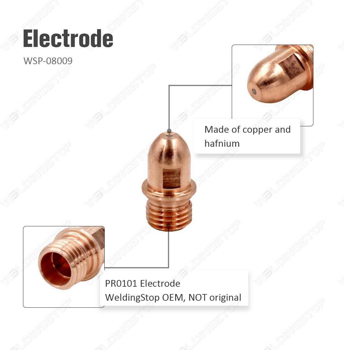 23 Stuks Plasma Torch Elektrode En Nozzle Kit PR0101 PD0101 PC0109 Voor A101 Plasma Snijden
