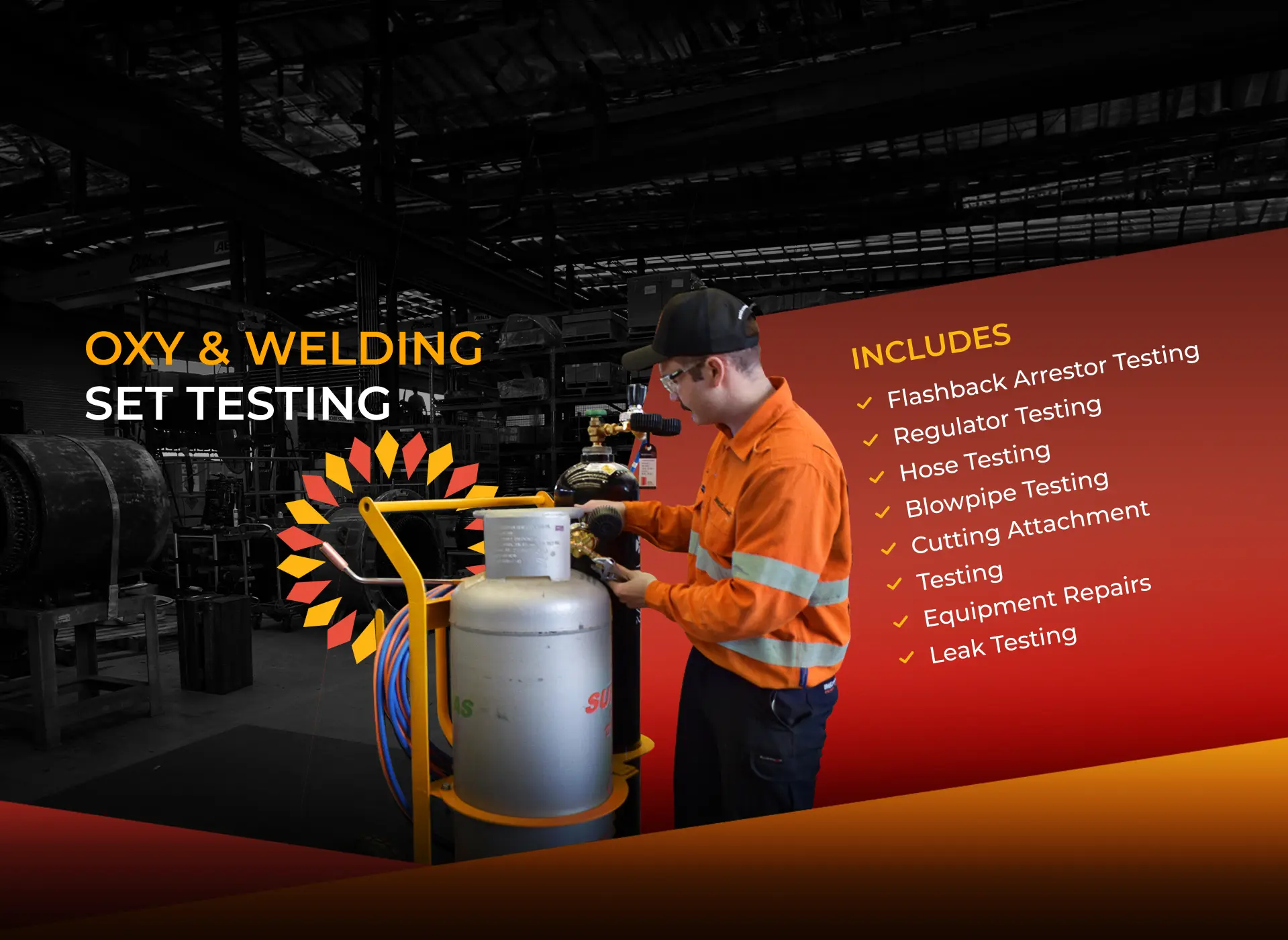OXY & Welding set testing