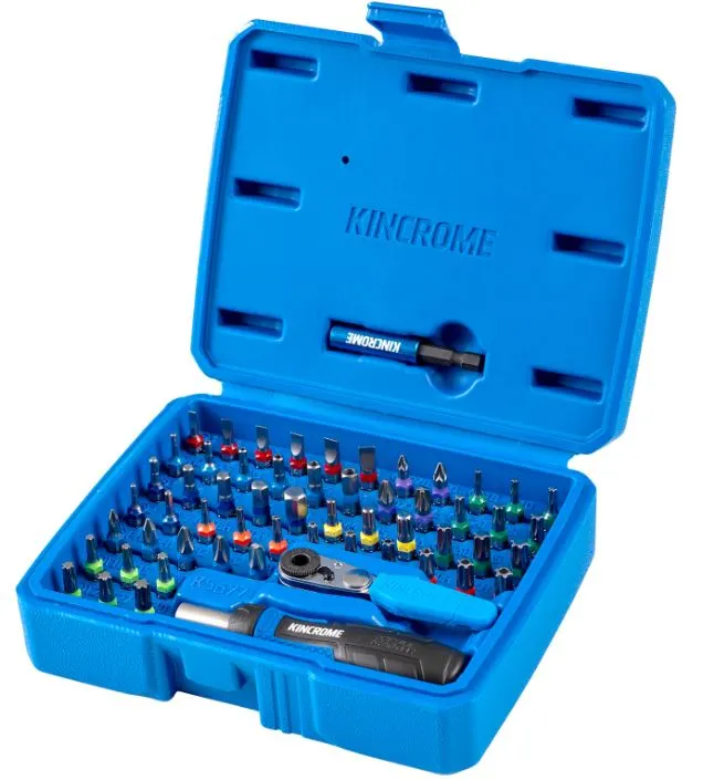 Kincrome Mini Ratcheting Screwdriver and Bit Set