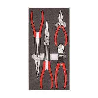 KNIPEX MIXED PLIER FOAM TRAY SET 4PC