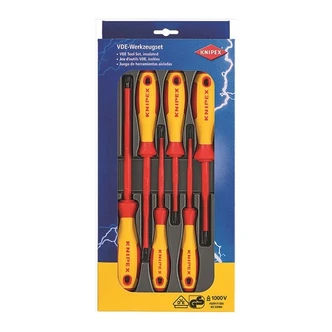 KNIPEX 1000V SLIM SCREWDRIVER SET 6PC
