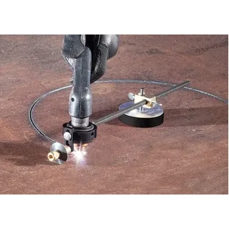 Plasma Circle Cutting Guide for Duramax Hyamp Torch, Deluxe Kit with magnetic base