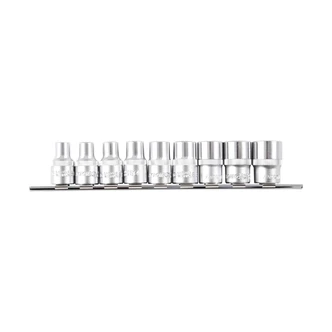 SOCKET SET E TORX 9PCE 1/2DVE