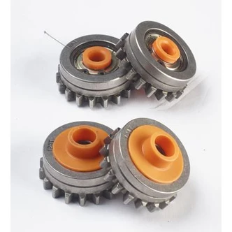 Aluminium Kit of Single grooved TWIN rolls (Ø: 1,0)