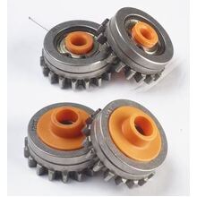 Aluminium Kit of Single grooved TWIN rolls (Ø: 1,2)