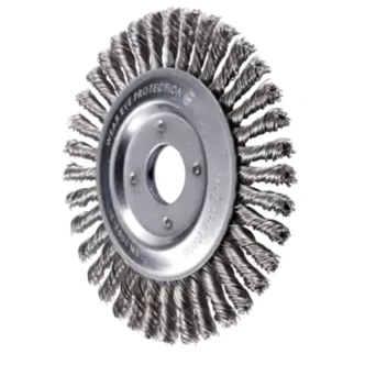 POS PIPELINE BRUSH KNOTTED RBG DIA. 125x6x22.2mm STAINLESS STEEL WIRE DIA. 0.50mm UNIVERSAL ANGLE GRINDER