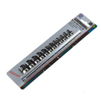 12 Piece 1/4 Drive 6-Point Metric, Standard Socket Set