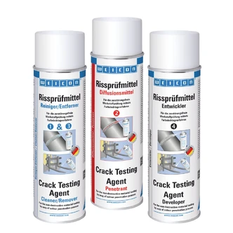 WEICON Crack Testing Agent Set Developer + Penetrant + Cleaner