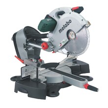 2200 W, Ø315 mm x 30 mm Sliding Compound Mitre Saw; Cutting Depth 120 mm, Width 320 mm, Right & Left Bevel 47° - Mitre L-47° R 60°, Laser & Clamp