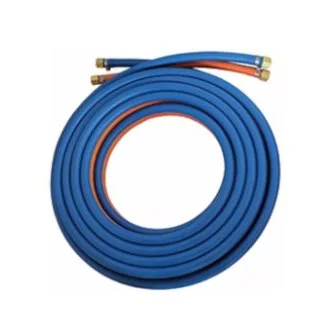 10mm Oxy (Blue) & LPG (Orange) twin hose with fittings (15 Mtrs)