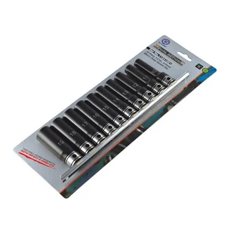 10 Piece 1/2 Drive 6-Point Metric, Deep Socket Set