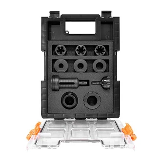 VersaDrive ImpactaDie XL Set including Adapter/Collar + M16, M20, M25 Guides and Hex Die Nuts for Electrical Conduit