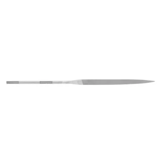 PRECISION NEEDLE FILE KNIFE SHAPE 160mm SWISS CUT 2, MEDIUM-FINE - 12PK