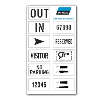 Poly Car Park Stencil Kit, Kit