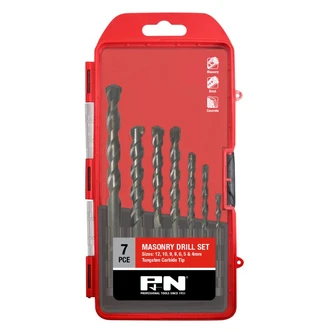 DRILL SET TCT MASONRY 4-12MM 7PC P&N
