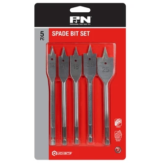 DRILL SPADE BIT SET 12-25MM 5PC P&N