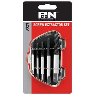 SCREW EXTRACTOR SET 3-18MM 5PC P&N