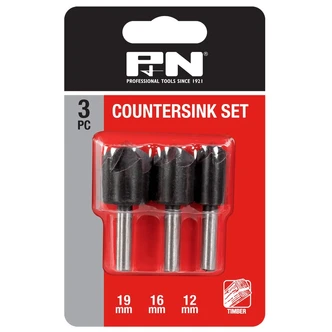 COUNTERSINK HCS SET 12, 16 & 19MM 3PC P&N