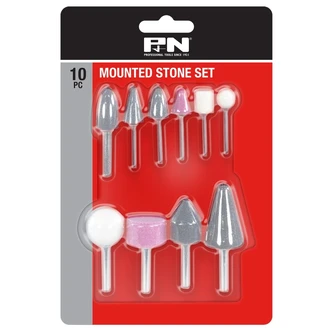 MOUNTED STONE SET 10PC P&N