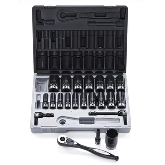 22 Piece 1/2 Drive 12-Point Imperial, Deep Socket Set