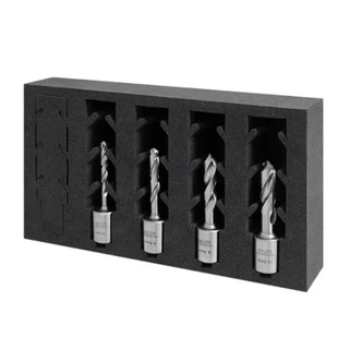 HSS SilverMax Weldon Twist Drill InsertFoam Set, 1/4, 5/16, 3/8, 7/16, 1/2"