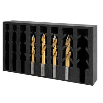 VersaDrive TurboTip Tapping Size Impact Drill Bit Set, No.7, F, 5/16, 27/64