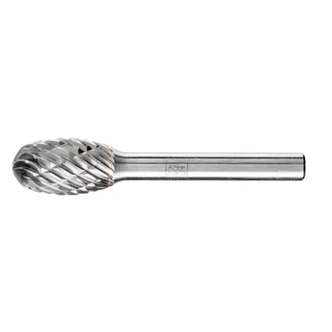 TUNGSTEN CARBIDE HIGH-PERFORMANCE BURR ALLROUND OVAL TRE DIA. 12X20mm SHANK DIA. 6mm UNIVERSAL COARSE