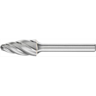 TREE RADIUS BURR RBF 1/4" SHANK SF-5 RBF 12.7X25.4X6.35 C ALU