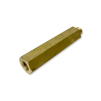 Distance Volume Piece, Oxygen clean -1/4" NPT Male x 1/4" NPT Female Brass Heat Sink