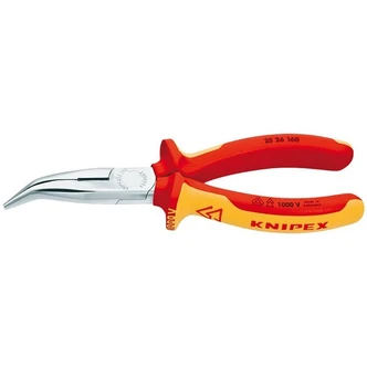 KNIPEX 1000V SNIPE NOSE PLIER BENT 160MM