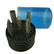5pc Burr Set 1/4" Shank - Tungsten Carbide Cut Steel