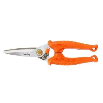 200mm Black Panther Gen II: Round Tip Industrial Snips | Safety Orange OPP Bag (12PK)