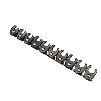 TOLEDO CROWFOOT FLARE WRENCH SET 3/8" METRIC (10 - 19mm) 10PC