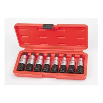 TOLEDO BIT SOCKET SET SAE HEX 8PC