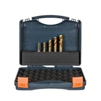 VersaDrive Spiral Flute ImpactaTap Set, 1/4, 5/16, 3/8, 1/2, 5/8in UNC
