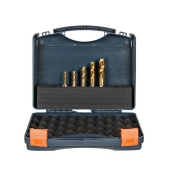 VersaDrive Spiral Flute ImpactaTap Set, 1/4, 5/16, 3/8, 1/2, 5/8in UNC