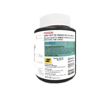 Comweld Aluminium Flux,  250g Plastic Jar = 1 Each