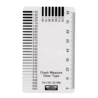 TOLEDO CRACK MEASURE GAUGE CLEAR