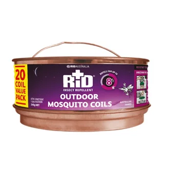 RID Mosquito Coils , 20 per Pack, Box of 12 Packs