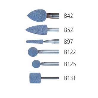 A SHAPE 1/4" CERAMIC - BLUE - J HARDNESS A5 6.3 AWCO 46 J 5 V (BOX 10)