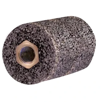 INOX EDGE MOUNTED POINT CYLINDRICAL DIA. 40x63mm THREAD M12 SIC16 FOR STAINLESS STEEL - 25PK