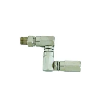 Swivel, Z type, 1/8" BSP(m) x 1/2" 27TPI(m)