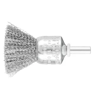 PENCIL BRUSH 6MM SHAFT MOUNTED - CRIMPED STEEL WIRE PBU 2022/6 ST 0.20 (BOX 10)