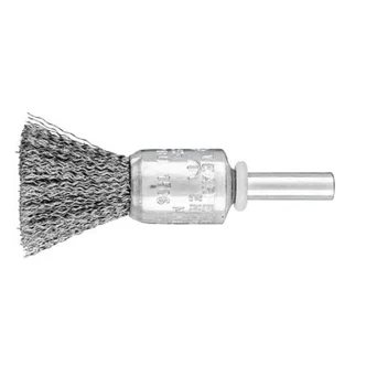 PENCIL BRUSH 6MM SHAFT MOUNTED - CRIMPED STEEL WIRE PBU 1516/6 ST 0.20 - BOX 10