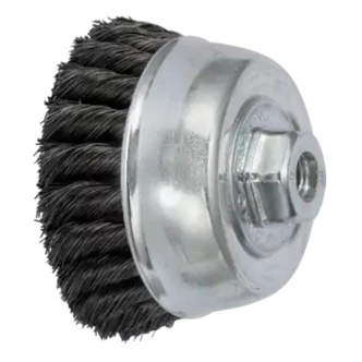 POS CUP BRUSH KNOTTED TBG DIA. 100mm M14 STEEL WIRE DIA. 0.35mm UNIVERSAL ANGLE GRINDERS