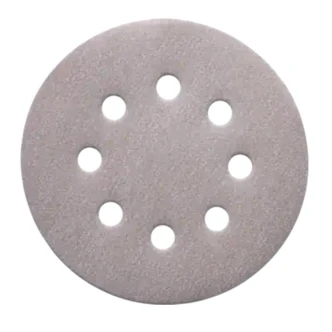 POS UNI. ALU. OXIDE HOOK AND LOOP-BACKED ABR. DISC KSS ECO AC DIA. 125 A320 W/ NON-STICK COAT W/ 8 EXTR. HOLES FOR ECC. ORBITAL SANDERS