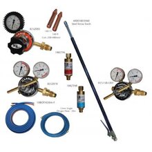 Steel Ferno Cutting Torch Kit Series 4000 Oxy/LPG > 3 hose torch, 20m hose, FBA'S Model H25 High flow regs, capacity to 650mm ( 480mm std kit capacity