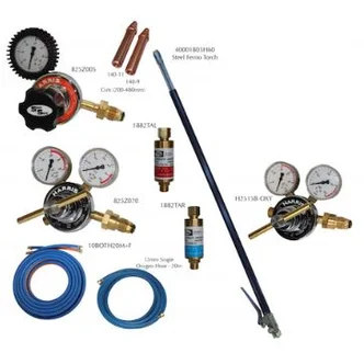 Steel Ferno Cutting Torch Kit Series 4000 Oxy/LPG > 3 hose torch, 20m hose, FBA'S Model H25 High flow regs, capacity to 650mm ( 480mm std kit capacity