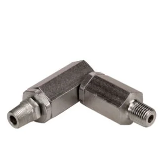 Swivel, 90?, 1/4" NPT(m) x 1/2" 27 TPI(m)